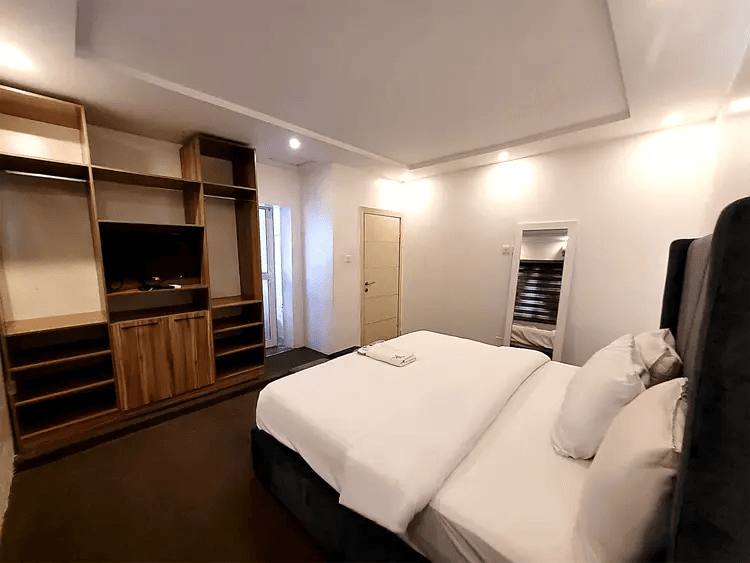 Living room and dining area